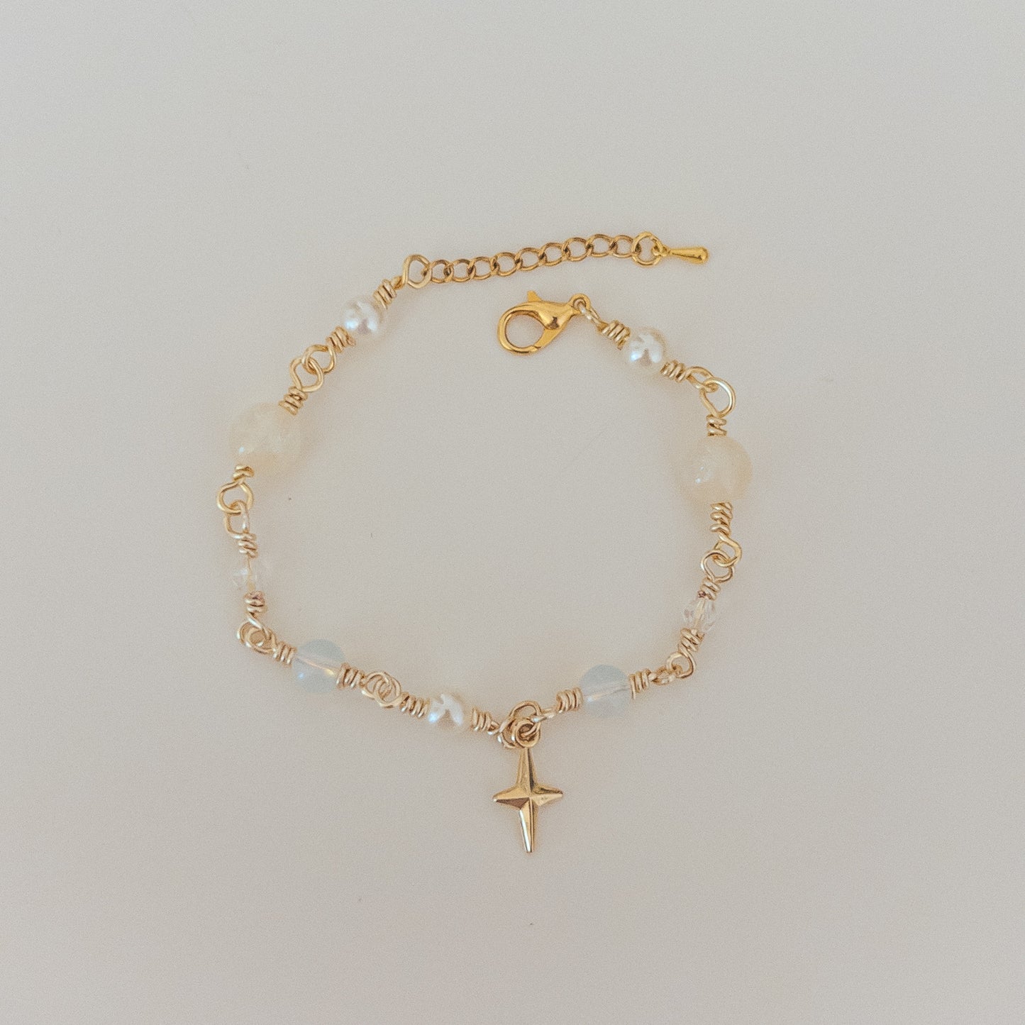 White and Gold Bracelet